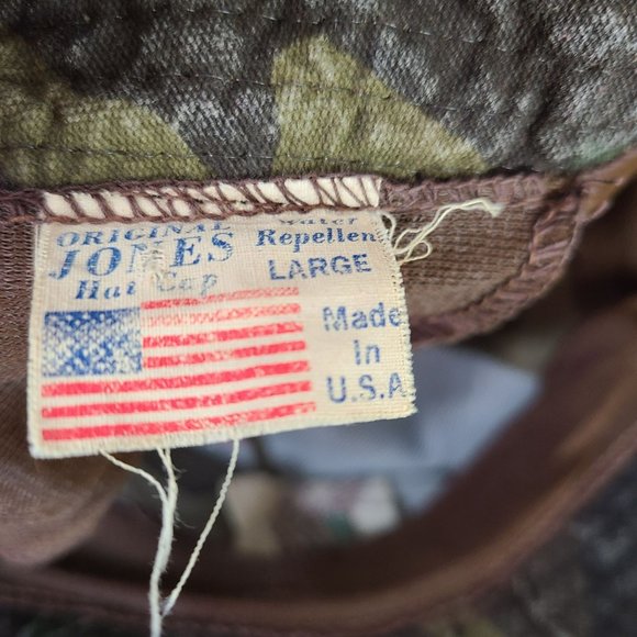 Vintage Original Jones Mallard Duck Embroidered Bucket Hat Cap Sz LG Distressed - Picture 7 of 8